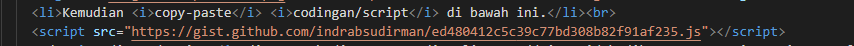 Embedded Gist Github in Code
